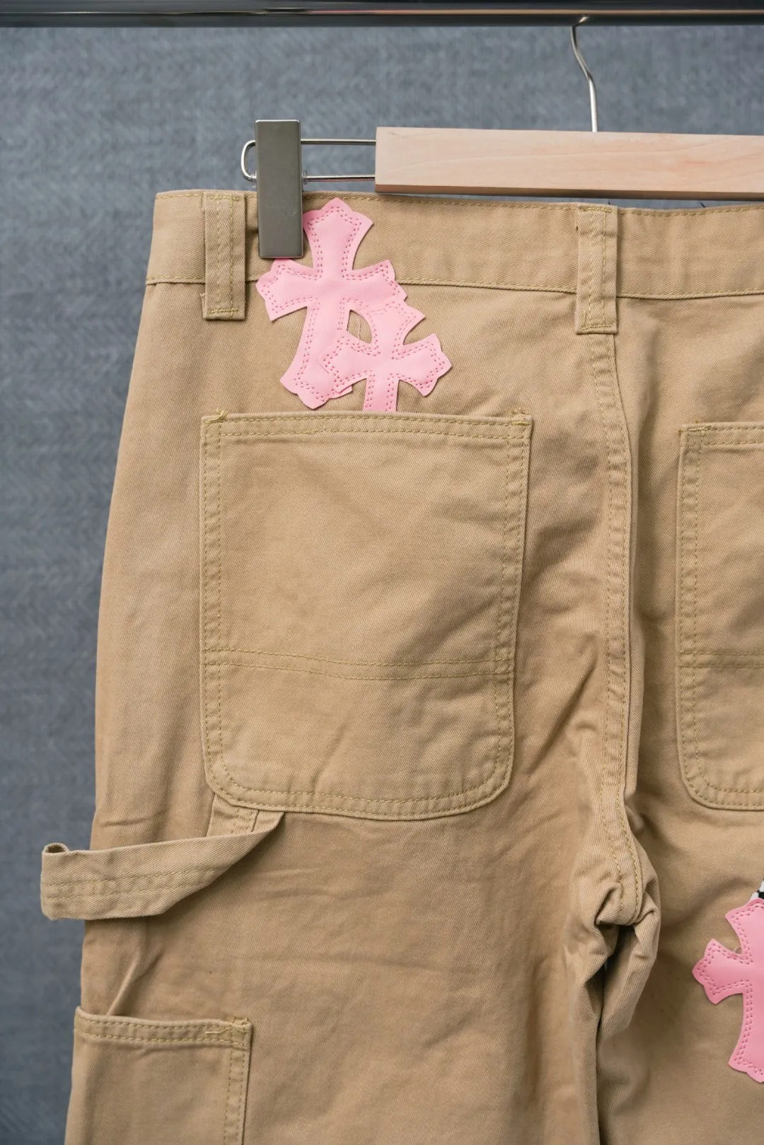 ：S 030 & Chrome Hearts Khaki Same Style ：Khaki Size：28 30 32 34 （S-XL)